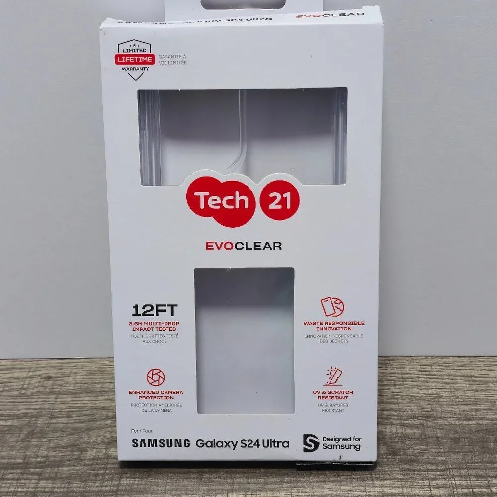 Tech21 EvoClear Cell Phone Case S24 Ultra
